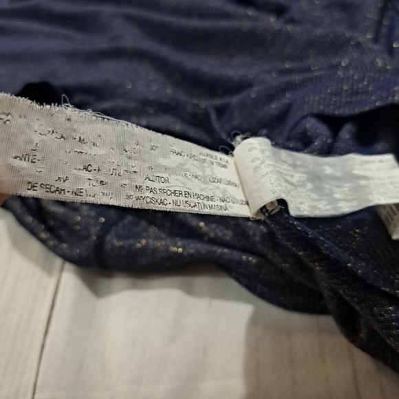 ZARA Basic Blue With Gold Shirt Size S - Picture 9 of 11